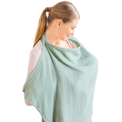 Mother Outing Breastfeeding Cover Baby Feeding Nursing Covers Adjustable Breathable Privacy Nursing Covers with Arch Neckline