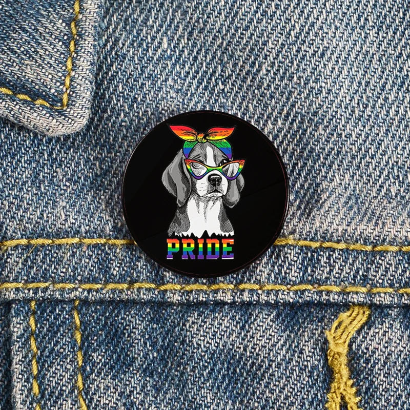 Lapel teacher tote Bag backpacks Badge Cartoon gift Pines Brooch for women Non Binary Pride cat Pins Custom cute Pines Shirt