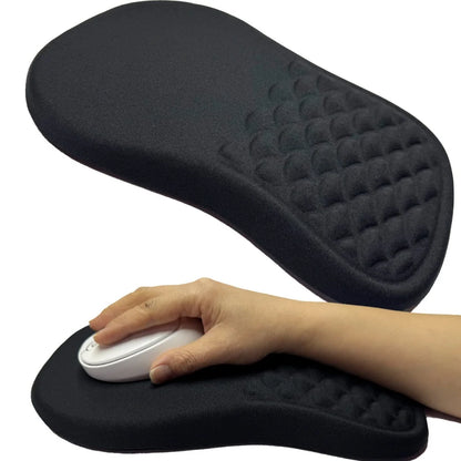 Ergonomic Wrist Rest Mouse Pad, High-Resilience Memory Foam, Non-Slip Base, Comfortable Wrist Support, Compatible with PC and La