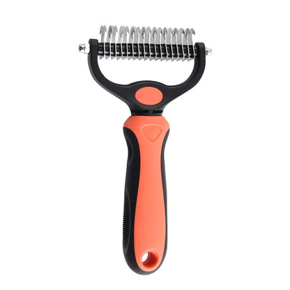 Dog Cat Grooming Brush Deshedding Tool Double-sided Deshedding Comb Gentle Pet Grooming Tool Pet Supplies