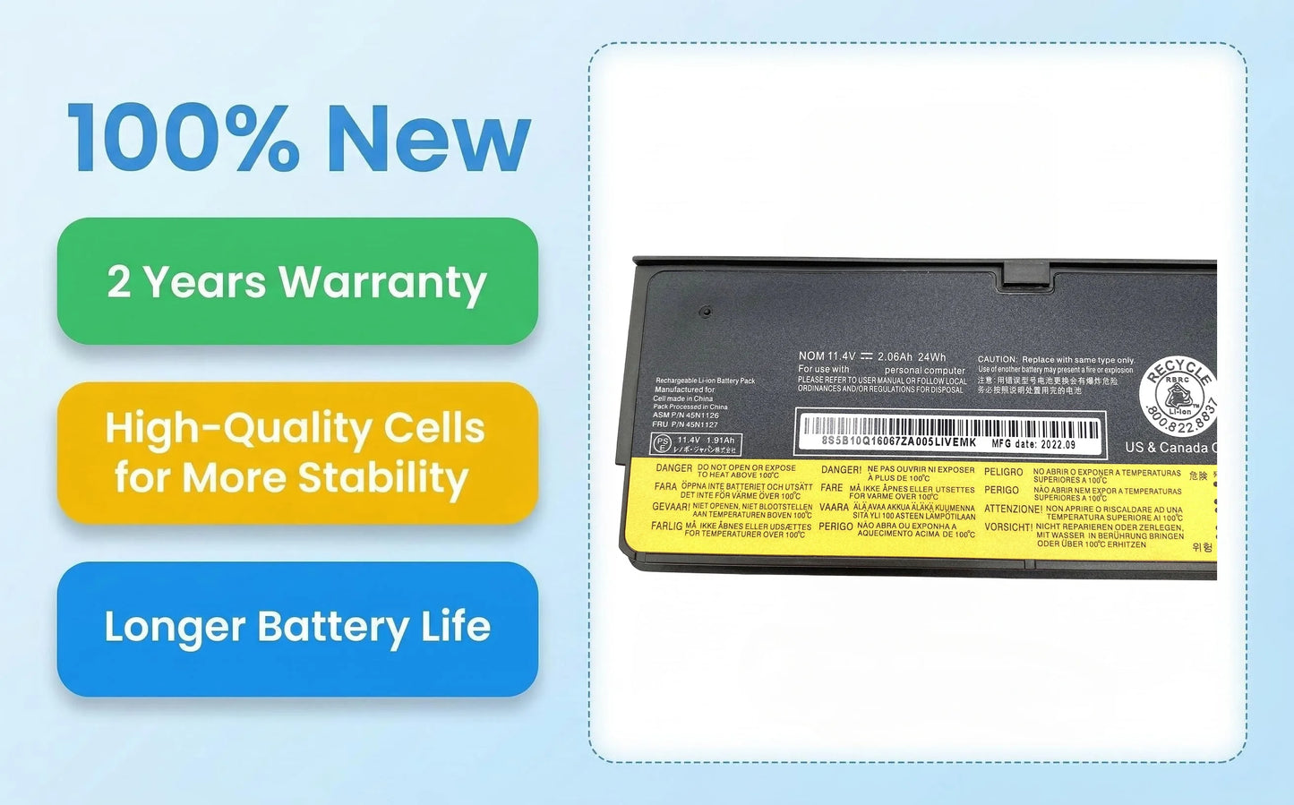 45N1125 45N1126 Laptop Battery For Lenovo ThinkPad X240 T440S T440 X250 T450S X260 S440 S540 L450 L470 45N1775 01AV460 45N1124