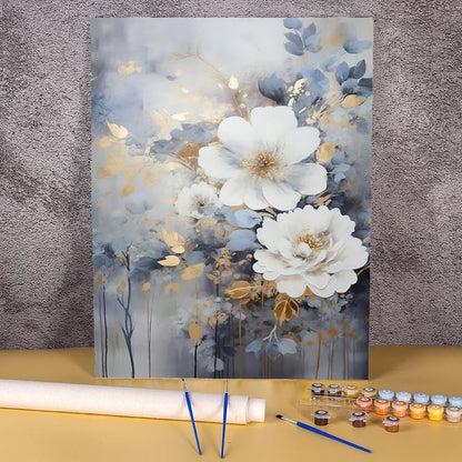 Diy Painting By Numbers Peony Flower Canvas Colouring Handpainted Gift Wall Decor Home 50×70cm Picture For Paint With Number