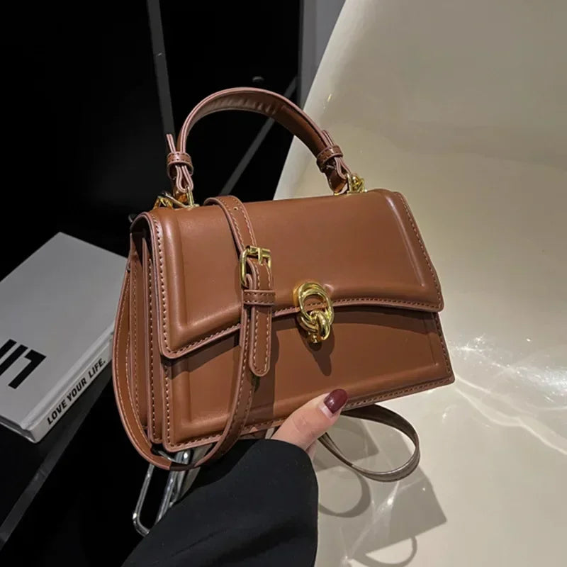 Pu Leather Shoulder Bag for Women Handbag  Fashion Crossbody Bags Vintage Underarm Bag Square Satchel Сумка Женская 2026 Тренд