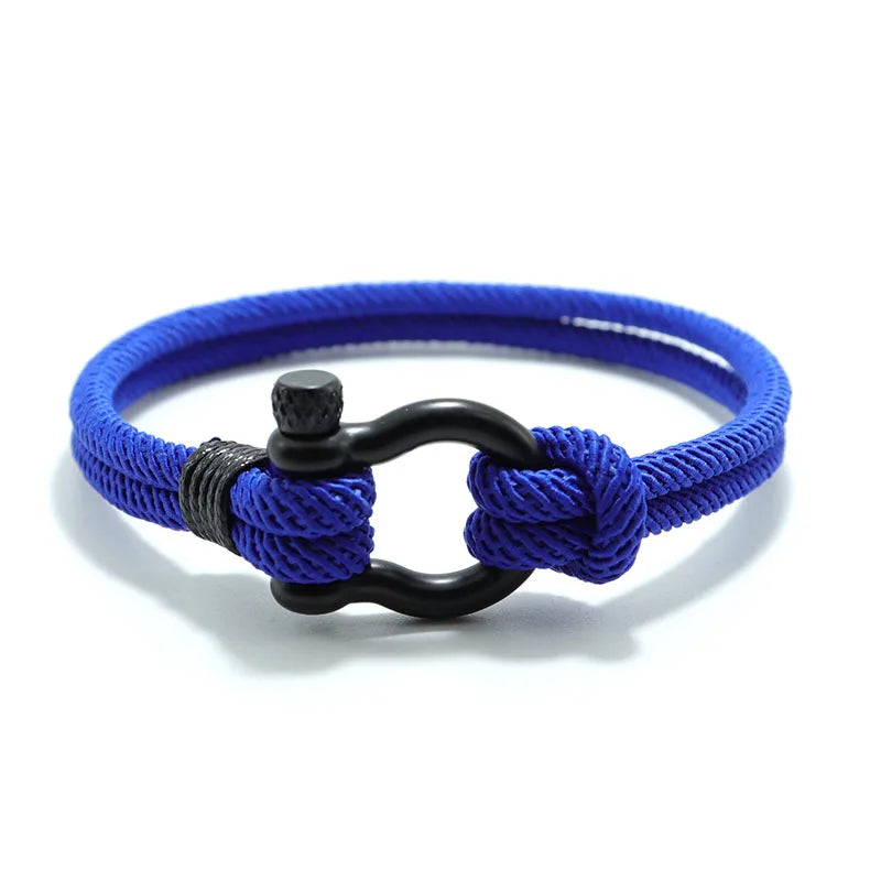 Noter Unique Outdoor Mountaineering String Bracelet For Men High Quality 4mm Cord Chain Wrap Braslet Leisure Wrist Accessories