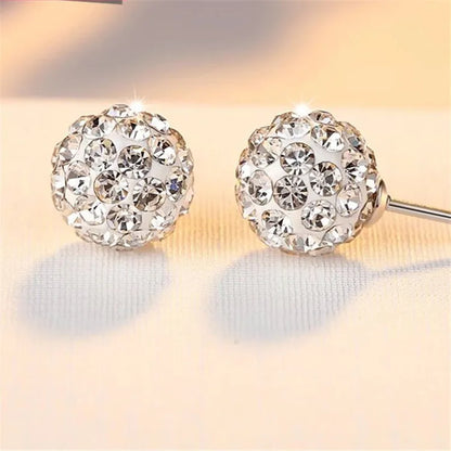 925 Sterling Silver Earrings Women Sparkling Zircon Long U-shaped Hoop Earring For Anniversary Wedding Jewelry Gifts