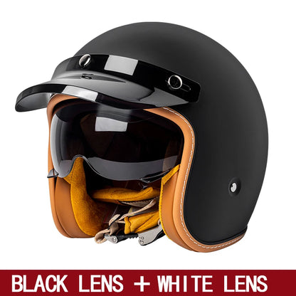 Motorcycle Helmet Riding in Summer 3/4 Helmet 3/4 Half Helmet Men and Women Commuting Traffic Jam Skiing Helmet