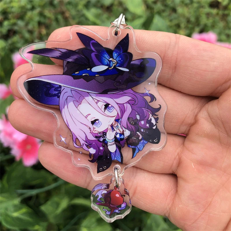 Honkai: Star Rail Kafka March 7th Dan Heng Clara Pom-Pom Cosplay COSTUME Keychain Accessories Key Chain Pendant Prop Xmas Gift