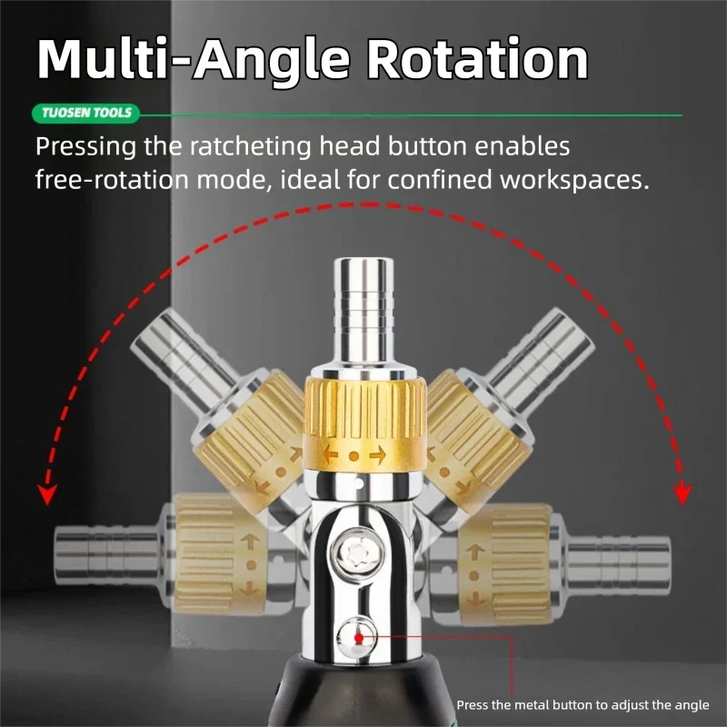 Ratcheting Screwdriver Set with Bits, Multi-Function Repair Tool Kit for Electronics, Laptop, Phone & Home Appliance Fixes
