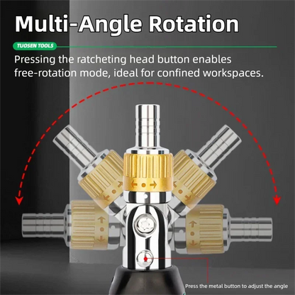 Ratcheting Screwdriver Set with Bits, Multi-Function Repair Tool Kit for Electronics, Laptop, Phone & Home Appliance Fixes