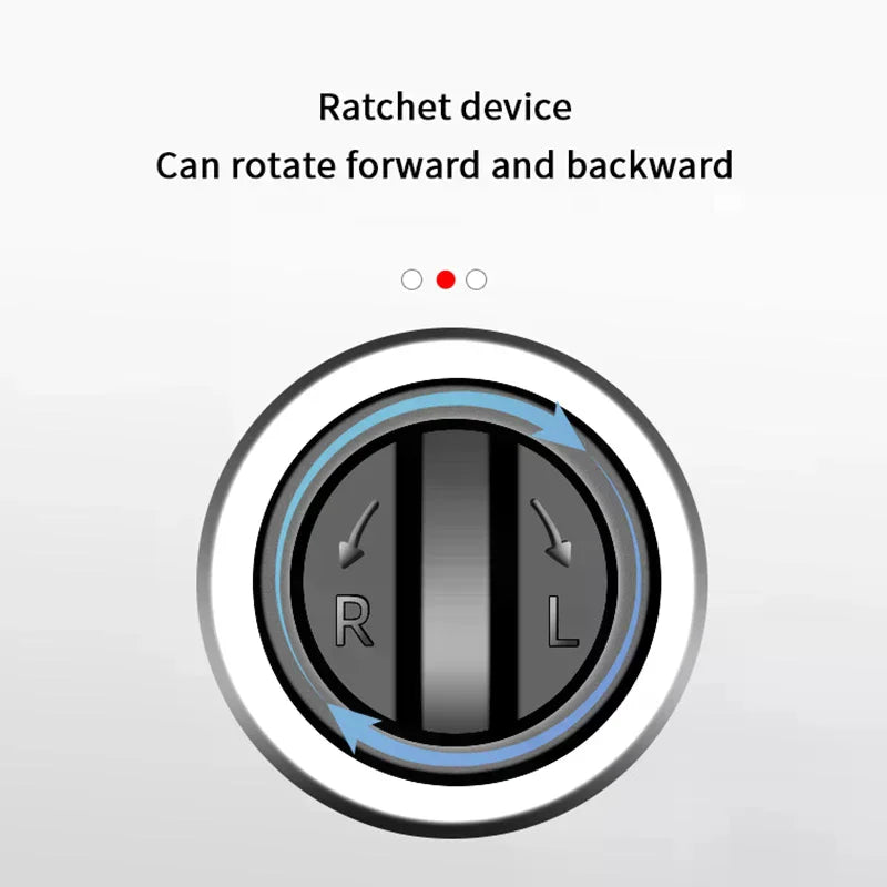 Quick & Labor-saving Ratchet Wrench Set: 3pcs Adjustable and Portable, Includes 1/2'', 3/8'', 1/4'' Socket.