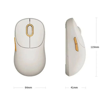 Xiaomi Wireless Mouse 3 Color Version Bluetooth Dual Mode 2.4GHz 1200DPI Ergonomic Optical Laptop Computer Soft-tone Keying Game