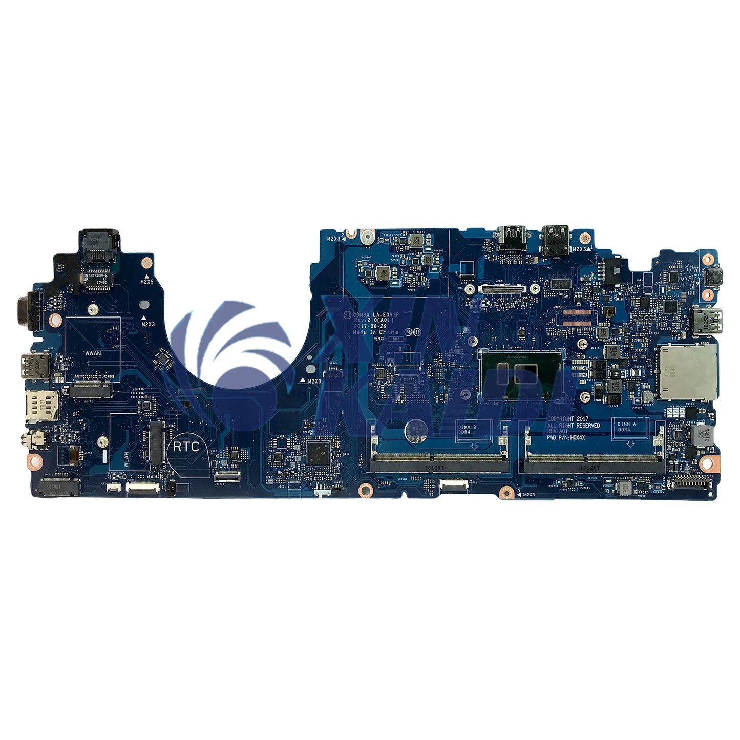 Notebook Mainboard For Dell Latitude 5580 00C098 0V6V32 0M3HDV 0Y2K9C LA-E091P Laptop Motherboard i3 i5 i7 6th 7th Gen CPU