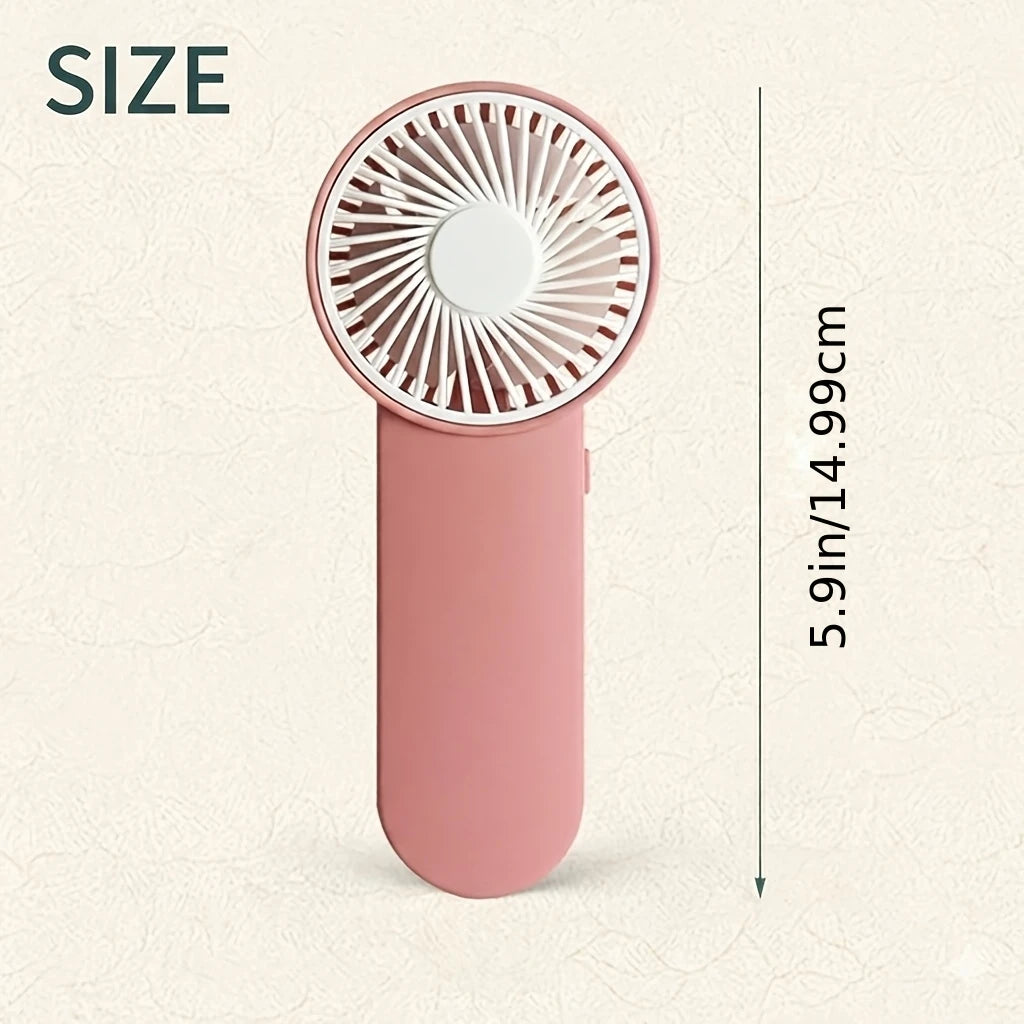 Portable Handheld Mini Fan,Powered by AA Batteries,Adjustable Single Speed, Ideal for Outdoor Use,Lightweight and Compact Design