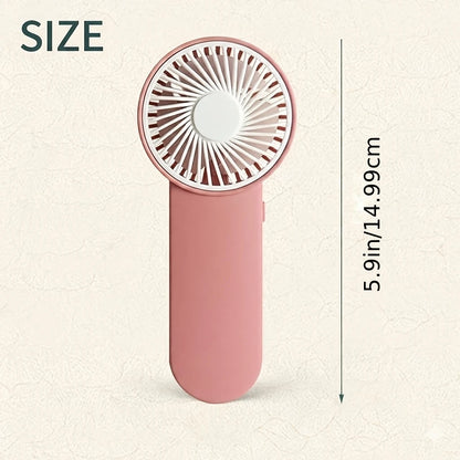 Portable Handheld Mini Fan,Powered by AA Batteries,Adjustable Single Speed, Ideal for Outdoor Use,Lightweight and Compact Design