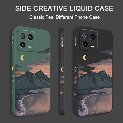 Beautiful River Phone Case For Xiaomi Mi 17 15 14 14T 13 12 12X 12T 12S 11 11T Ultra 10 10T 9 9T Pro Lite Liquid Silicone Cover
