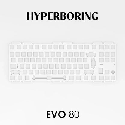 Evoworks EVO80 Customized Mechanical Keyboard Accessories PP PC FR4 Aluminum Copper Positioning Plate for Keyboard Gifts