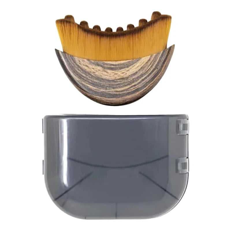 Brosse faciale portable à sec, poils doux, outil de massage lymphatique profilé, appareil de remodelage du visage, brosse exfoliante douce pour un spa à domicile