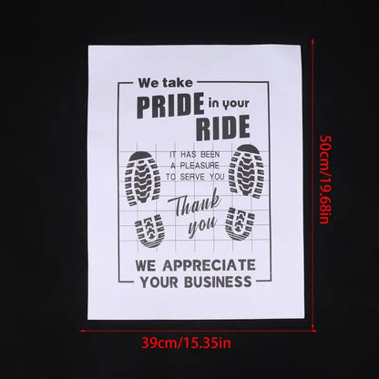 10Pcs High Quality Disposable Car Floor Mats, Waterproof Anti-Slip Paper Car Interior Protection Accessories