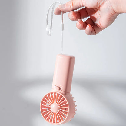 Portable Fan Convenient Mini Pocket Fan for Summer Outdoor Travel Home Offic Handheld Fan Lightweight AAA Battery Air Coolers