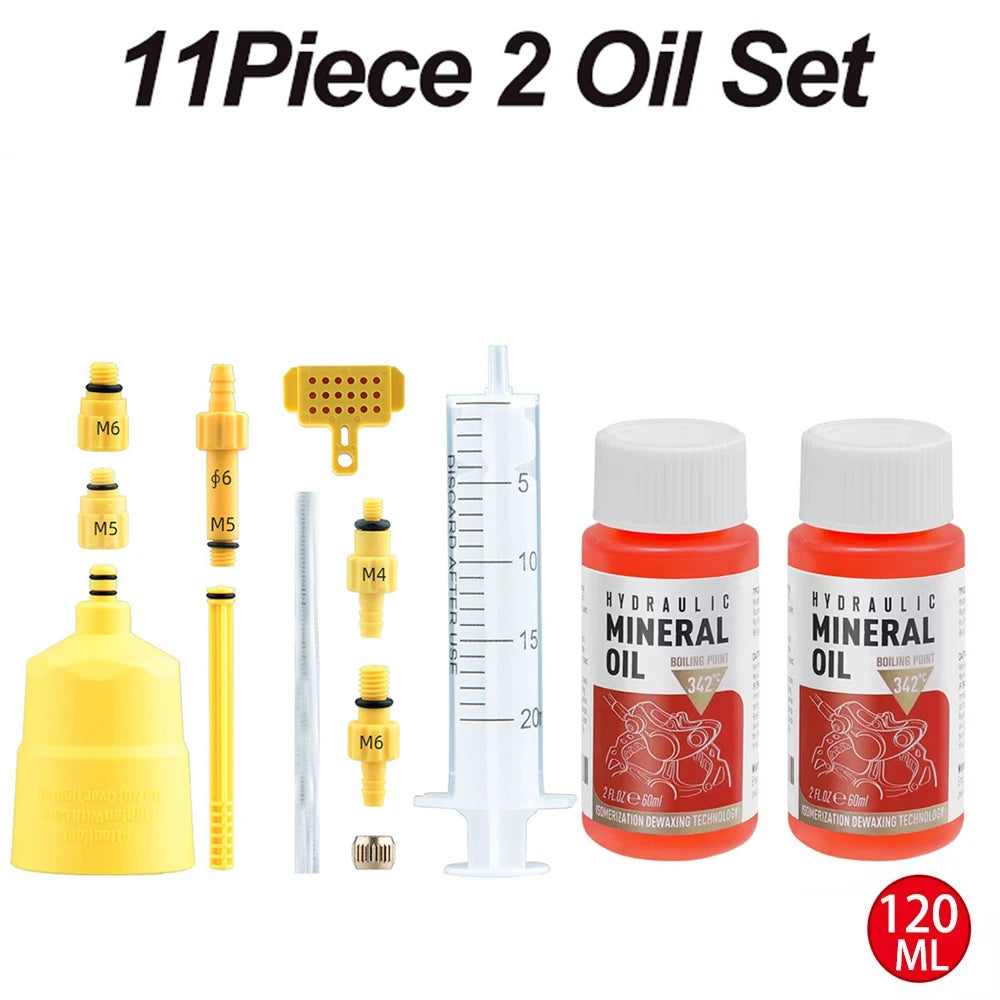 High Performance Bike Brake Mineral Oil - 60ml/2oz - Ideal for Shimano and Tektro Hydraulic Brake Systems