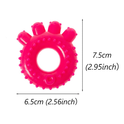 Teething Puppy Dog Chew Toy for Small Dogs Safety Rubber Pet Toys Chihuahua Cat Playing Ball Accessories Suministros Para Perros