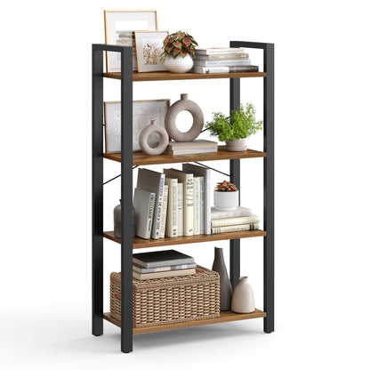 VASAGLE bookcase, stand rack, 120/153/186 cm, with 4/5/6 levels