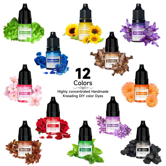 12 Color dye，Suitable for candle making and aromatherapy production，Soap making，Tasteless，Very suitable for crafts，Compatible wi
