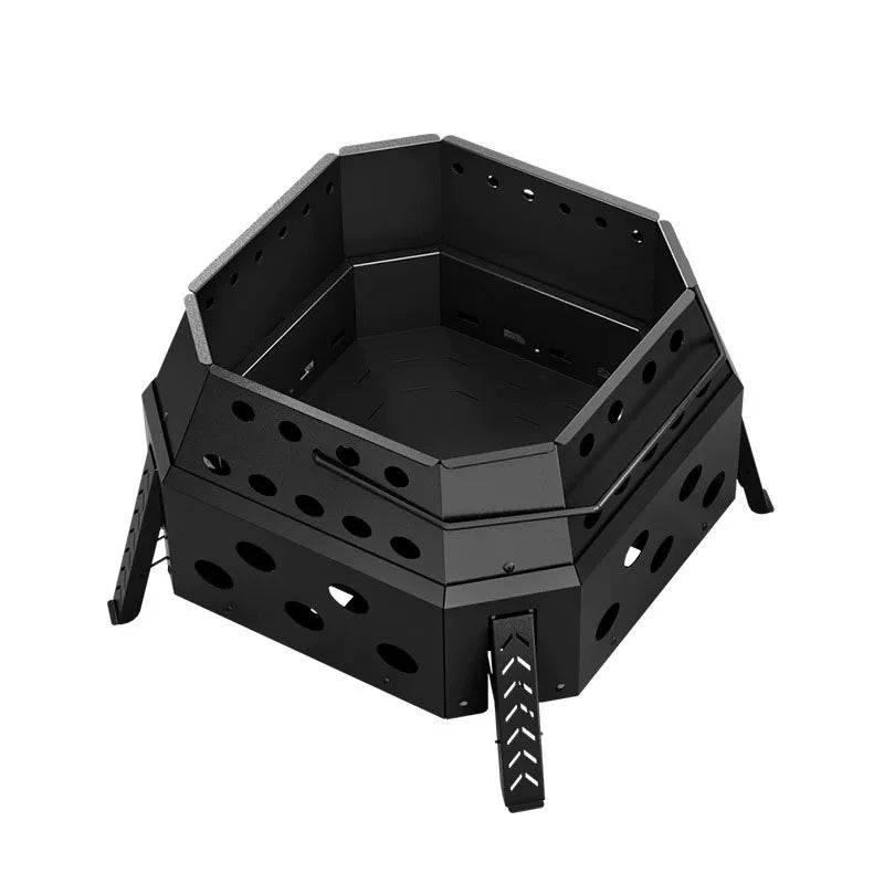 Portable Folding Campfire Grill Outdoor Wood Burning Stove for Camping And Hiking Lightweight Charcoal Fire Pit