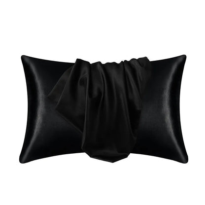 1pc Nordic Silk Pillowcase White Black Grey Khaki Blue Pink Sliver Bed Pillow Covers Luxury Cases Home Bedding Decor