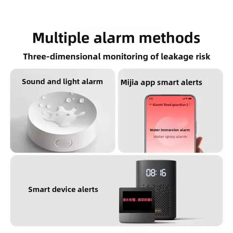 Xiaomi Water Sensor 2 Bluetooth Flood Water Leak Detector Home Remote Alarm Security Soaking Work For Mihome App