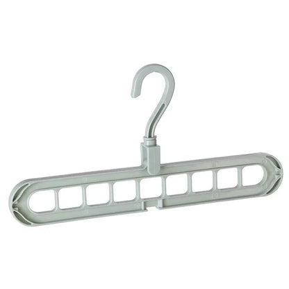 9-hole Clothes hanger organizer Space Saving Hanger multi-function folding magic hangers drying Racks Scarf clothes Storage