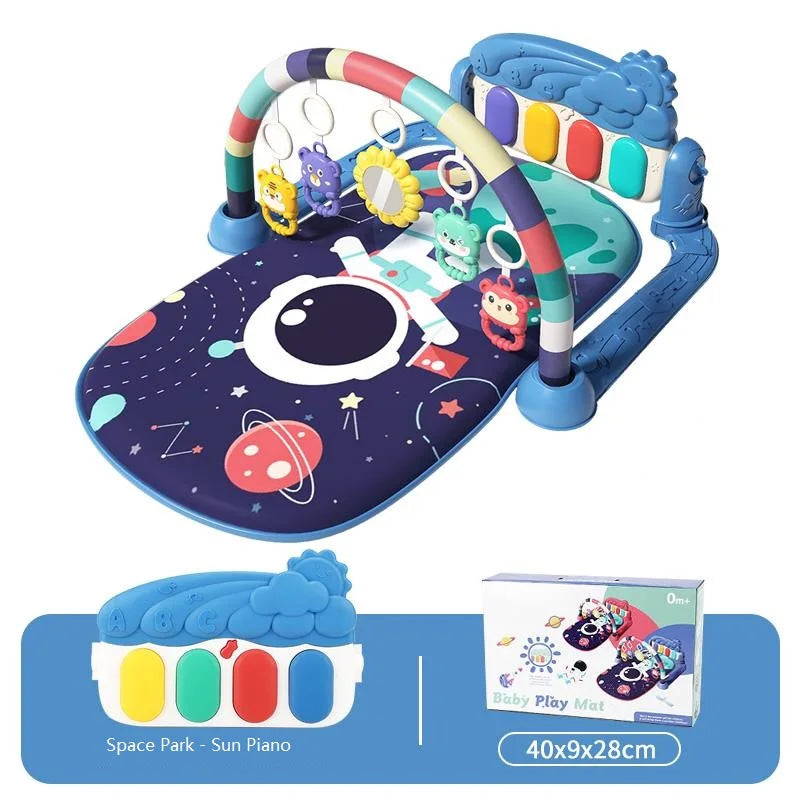 Baby Fitness Racket Piano Toy Newborn Baby Music Pedal Piano Fitness Equipment Soft Detachable Baby Climbing Mat Pedal Toy