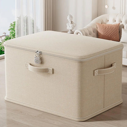 Lockable Storage Box With Handle Washable Shelf Baskets Stackable Secure Odor Proof Storage Container Locking Organizing Bin