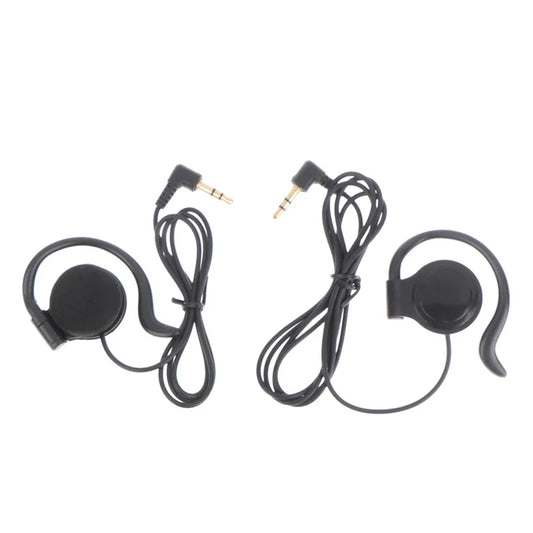 3.5mm One Ear Earphone Single Side Earbud Headphone for Wireless Tour Guide System Receiver Laptop MP3/4 Tablet PC Skype
