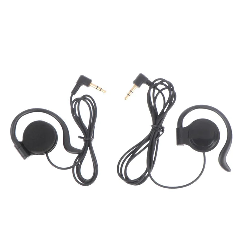 3.5mm One Ear Earphone Single Side Earbud Headphone for Wireless Tour Guide System Receiver Laptop MP3/4 Tablet PC Skype