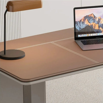Office Desk Minimalist Design Boss Computer Desk Office Furniture Modern Simple Saddle Leather Desk Light Luxury Home Study