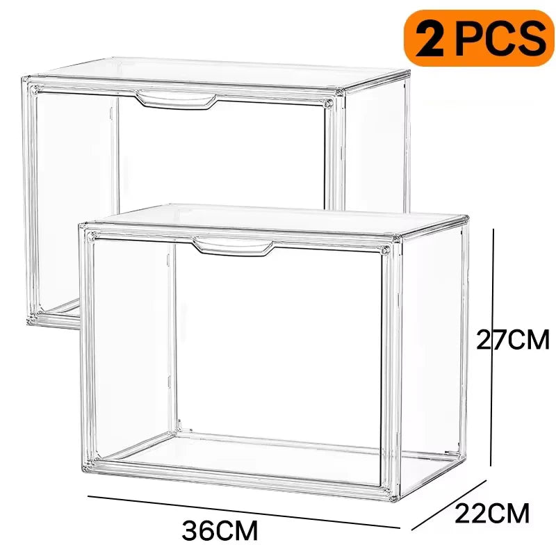 Multifunctional Foldable Storage Box Organizer for Figurines, Jewelry, Makeup, Blind Box, Bag Display – Super Big Acrylic Case
