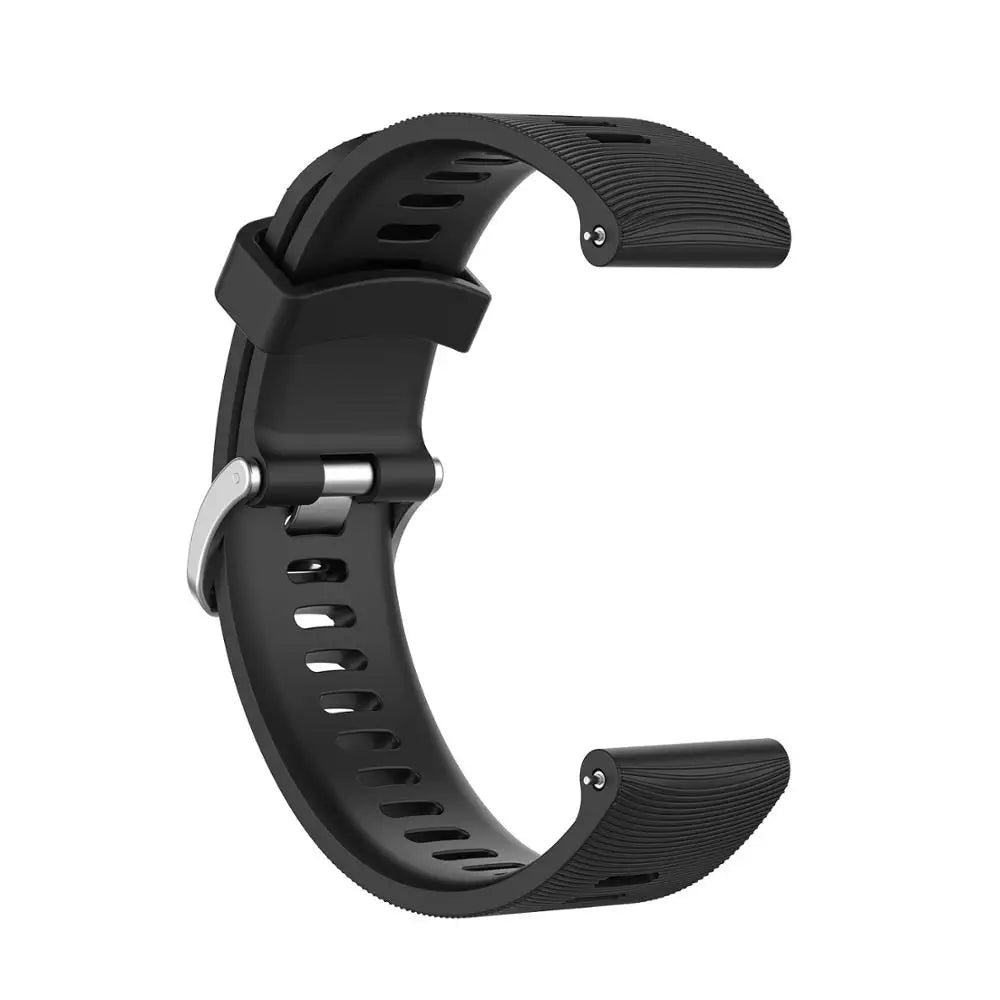 For Garmin 245 Strap Official Button Silicone Watch Band Sports Strap For Forerunner 245M/645/Vivoactive 3/Venu/Venu SQ Bracelet
