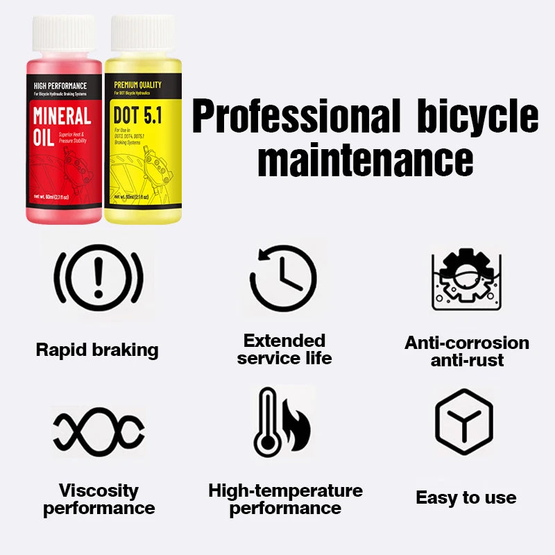 Bike Accessories Brake Fluid Bike Mineral Oil DOT Fit Shimano SRAM AVID MAGURA Hydraulic Brake Fluid Bicycle Parts