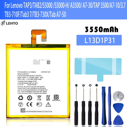 2025 years 100% New L13D1P31 Battery For Lenovo Pad A3500 S5000 S5000-H Tab3 7  710i 710F Tab 2 A7 A7-30 A7-10F A7-20F Batterie