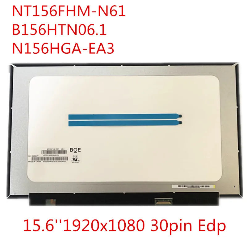 B156HTN06.1 NT156FHM-N61 N62 N156HGA-EA3 NV156FHM-N61 Full HD 1920*1080 Slim LED LCD Display Screen EDP 30pin Matrix Matte