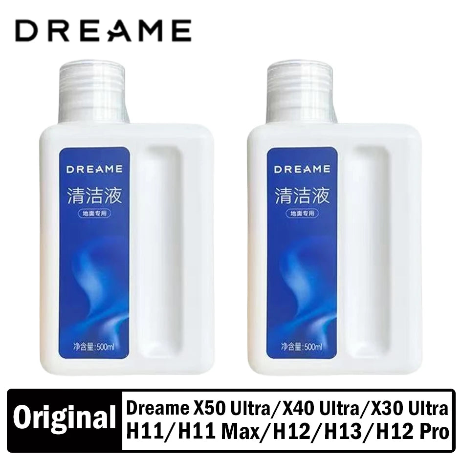 Solution de nettoyage Dreame originale 500 ml L10s Pro Ultra / 30 Pro Ultra / X30 Ultra / X40 Ultra - Accessoires de nettoyage complets