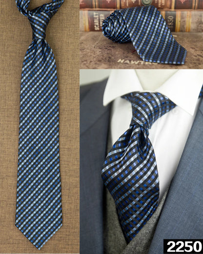 Ties Unusual Pattern Checked Abstract Polka Dots Stripes 100% Silk Jacquard Woven Fashion Brand New Casual Formal Party