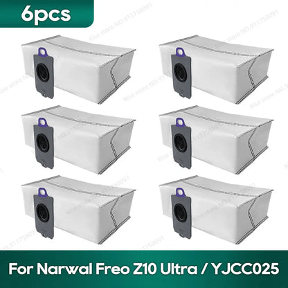 Compatible for Narwal Freo Z10 Ultra / YJCC025 Accessories Roller Brush Hepa Filter Dust Bag Mop Cloth