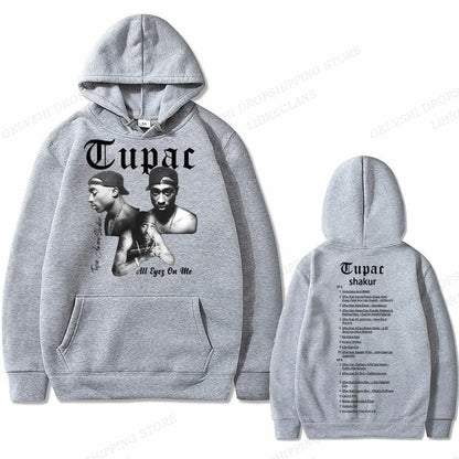 Tupac 2pac Hoodie Men Women Sweatshirt Print Unisex Streetwear Hip Hop Style Autumn Winter Fashion Hip Hop Tops Clothes Male
