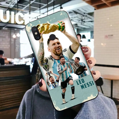 Football Superstar M-Messi 10 Print Phone Case For Xiaomi Mi 5X 8 9 10 11 12 lite pro 10T PocoX3pro PocoM3 Note 10 pro lite