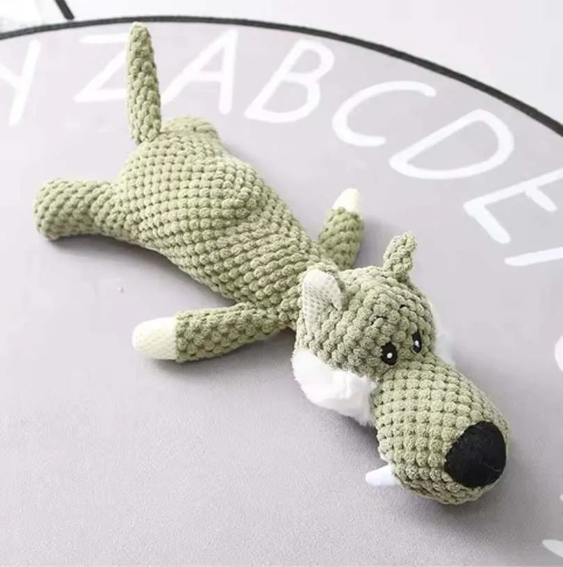 2025 Pet Dog Toys for Large Dogs Cute Plush Squeak Fleece Durable Chewing Cute Soft Pet Molar Toys Dogs Accessories 100K+ simila