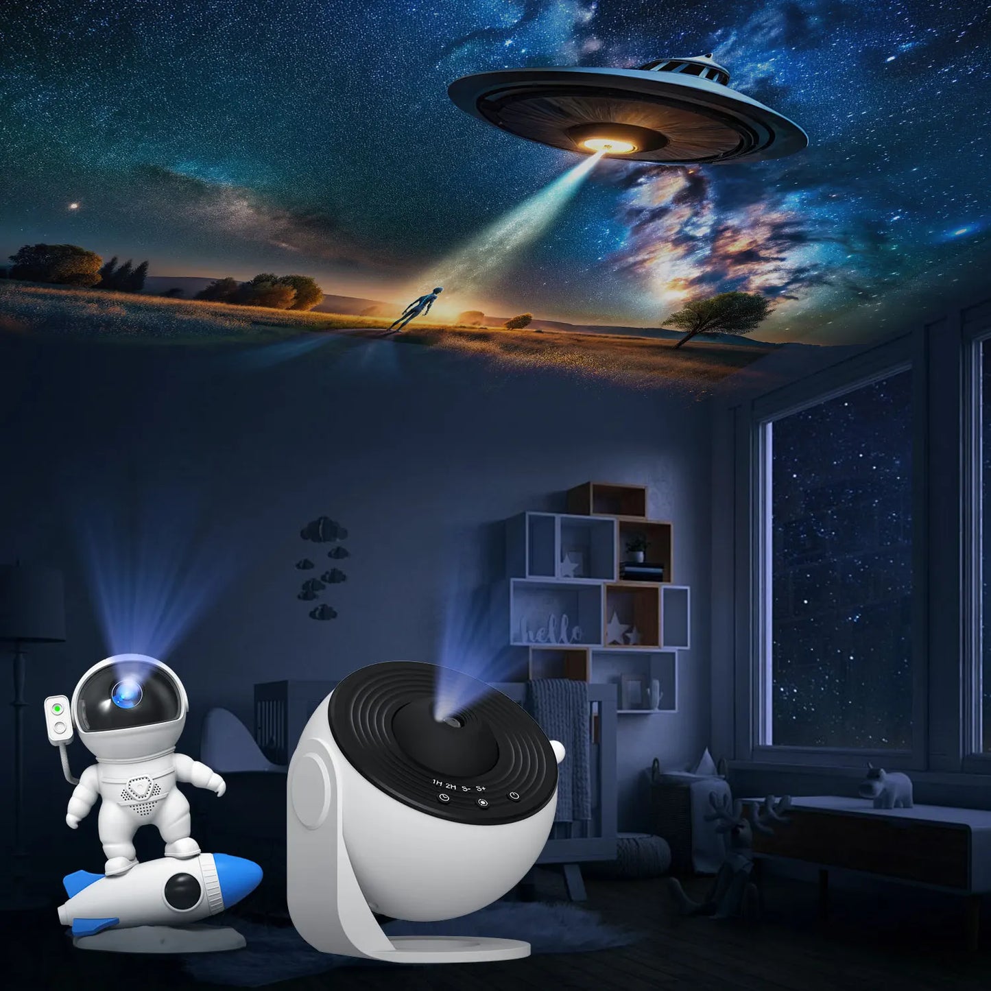 Night Light Galaxy Projector Starry Sky Projector Planetarium Lamp 6 Pack (Projector Not Included)