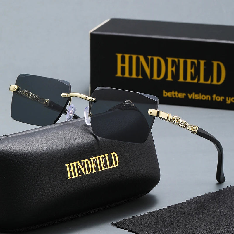 A set of frameless sunglasses, exquisite and fashionable, suitable for daily wear, travel, and boutique gifts;