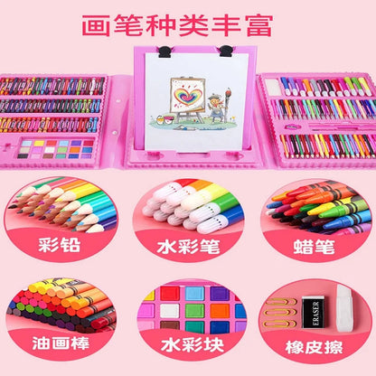 Children's Painting 색칠공부 Full Set Brushes Art Tools Gift Box Set Developing Children's Create Draw Interests  Art Supplies